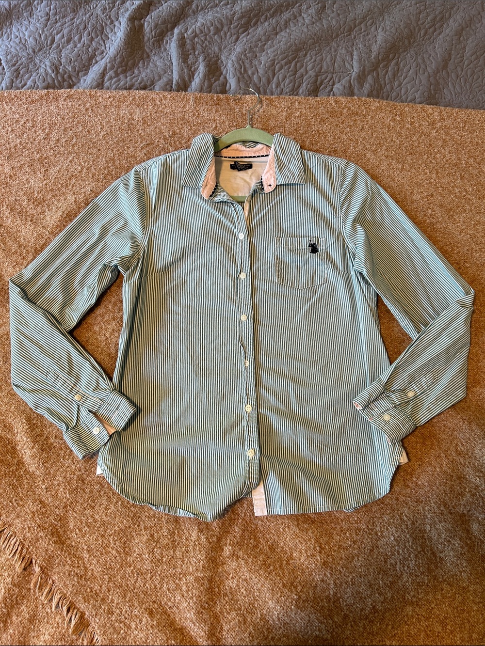 Women’s U.S. Polo Assn. Striped Button-Down Shirt